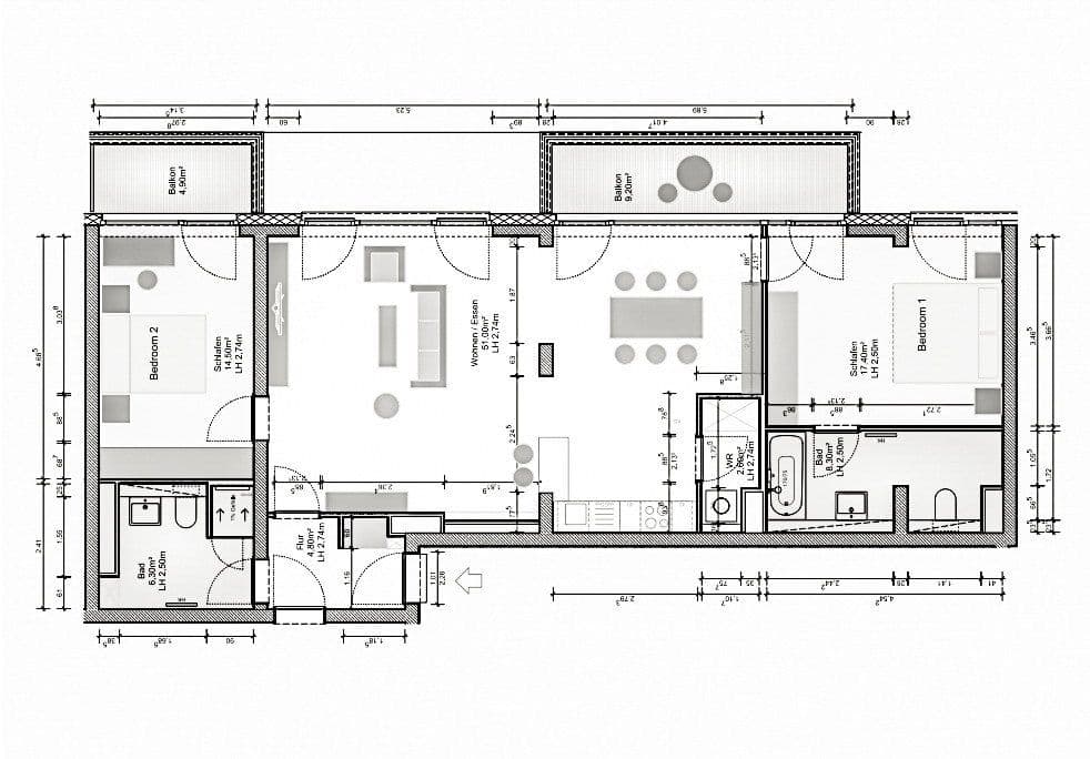 Prodej bytu 3+1 112 m², Chausseestraße 37, Top-Lage im Herzen von Berlin-Mitte, Berlín Prodej bytu 3+1 112 m², Chausseestraße 37, Top-Lage im Herzen von Berlin-Mitte, Berlín