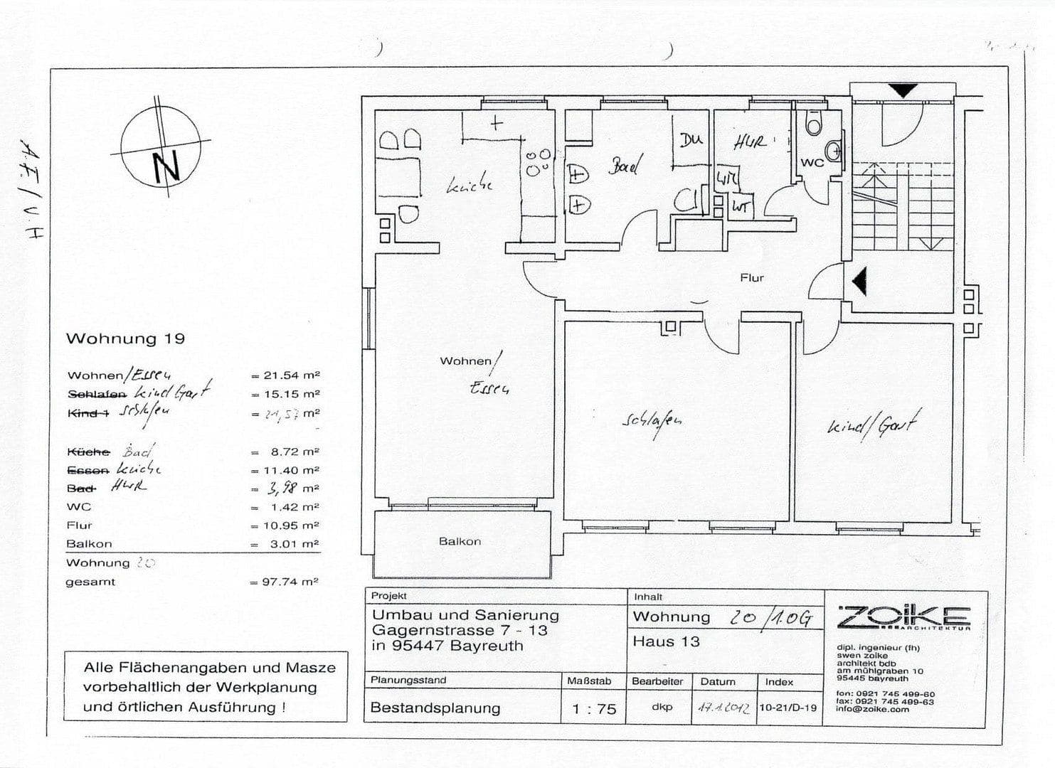 Prodej bytu 3+1 98 m², Gagernstraße 13, Bayreuth, Bavorsko Prodej bytu 3+1 98 m², Gagernstraße 13, Bayreuth, Bavorsko