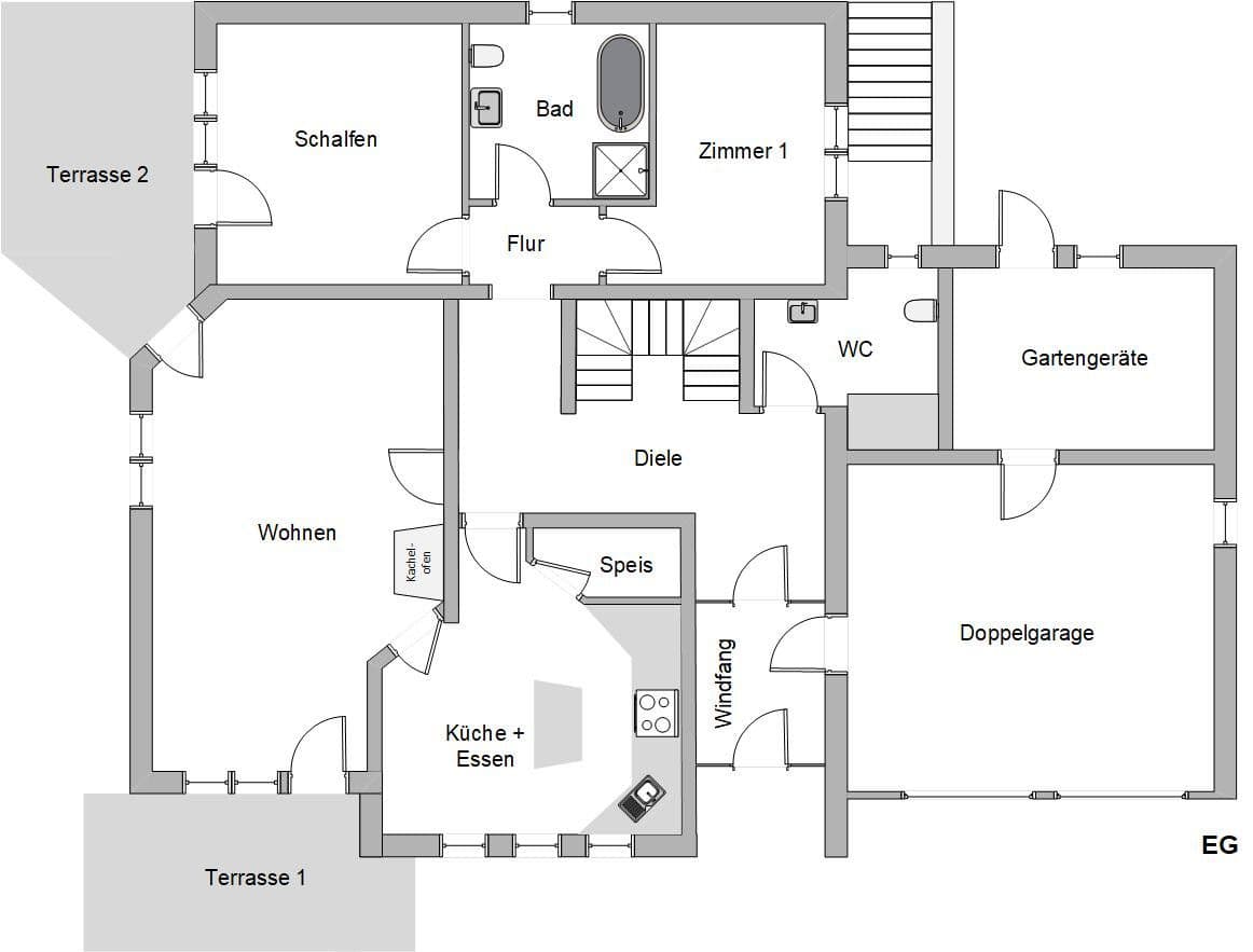 Prodej domu 266 m², pozemek 734 m², Grünsfeld, Bádensko-Württembersko Prodej domu 266 m², pozemek 734 m², Grünsfeld, Bádensko-Württembersko