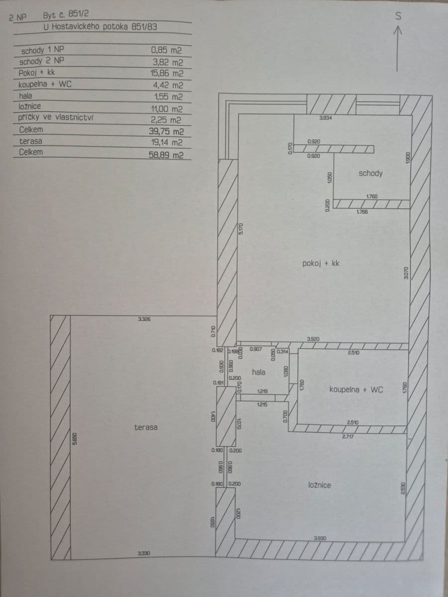 Pronájem bytu 2+kk 40 m², U Hostavického potoka, Praha, Praha Pronájem bytu 2+kk 40 m², U Hostavického potoka, Praha, Praha