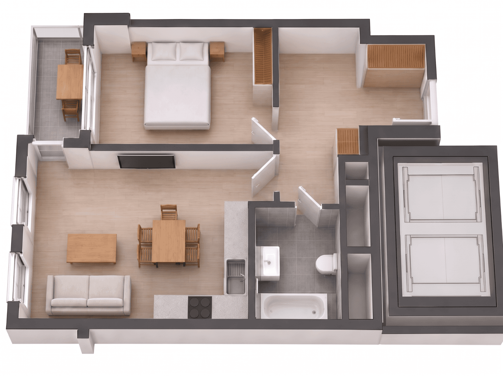 Prodej bytu 2+kk 51 m², Praha, Praha Prodej bytu 2+kk 51 m², Praha, Praha