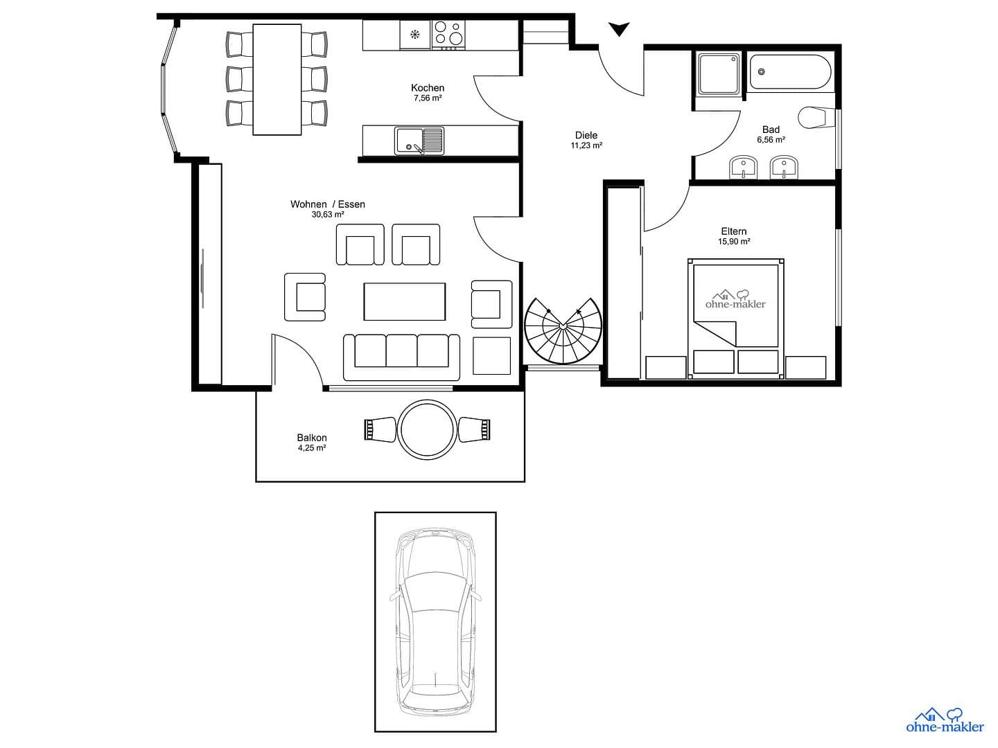 Pronájem bytu 3+1 96 m², Im Merkelgrund 5, Brühl, Bádensko-Württembersko Pronájem bytu 3+1 96 m², Im Merkelgrund 5, Brühl, Bádensko-Württembersko