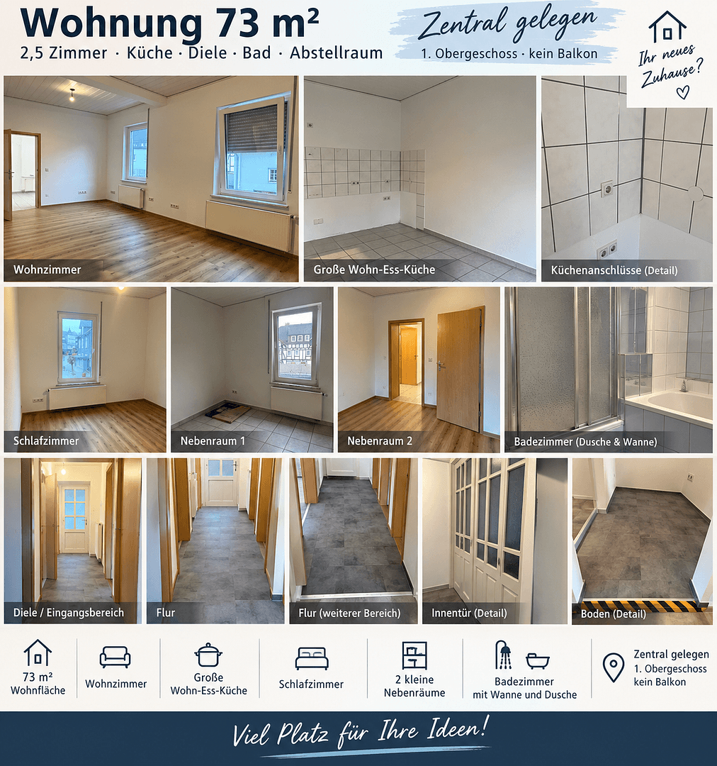 Pronájem bytu 2+kk 73 m², Freudenberg, Severní Porýní-Vestfálsko Pronájem bytu 2+kk 73 m², Freudenberg, Severní Porýní-Vestfálsko