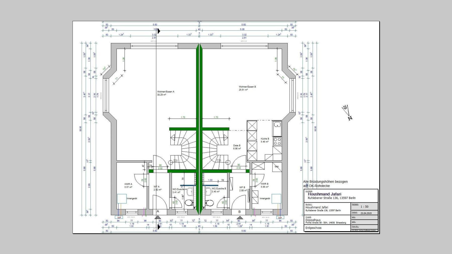 Pronájem domu 100 m², pozemek 300 m², Brieselang, Braniborsko Pronájem domu 100 m², pozemek 300 m², Brieselang, Braniborsko