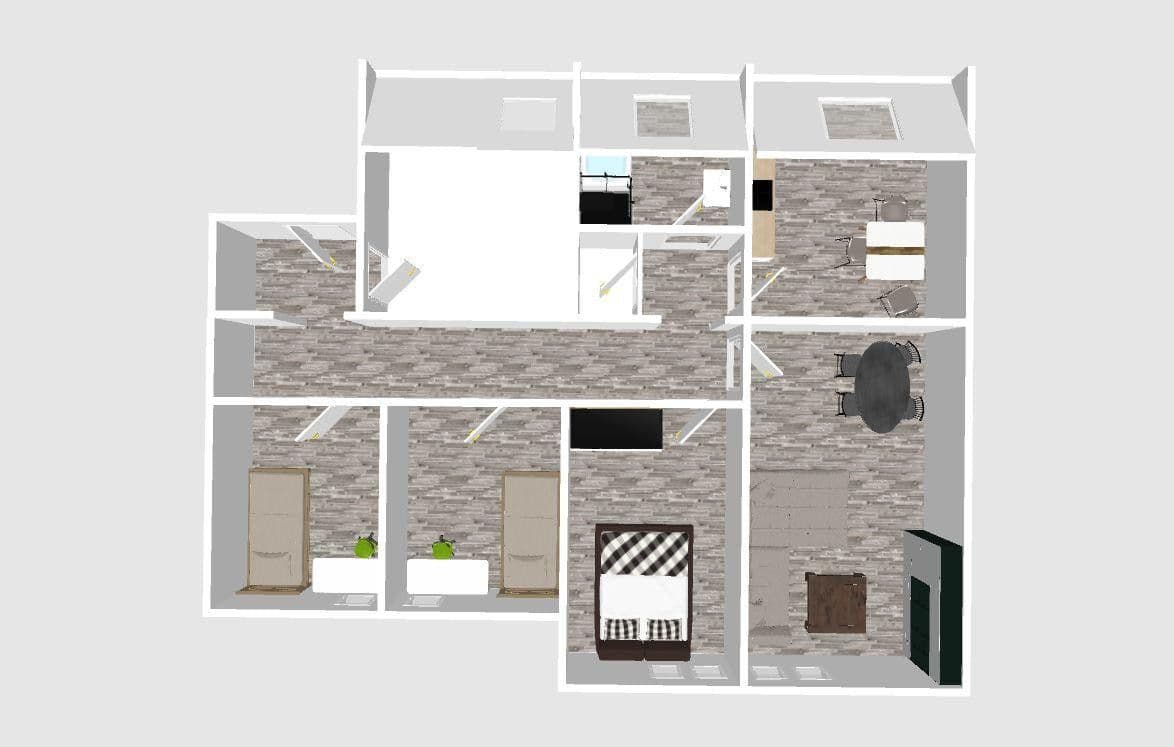 Pronájem bytu 4+1 80 m², Wunderstrasse 28, Oberhausen, Severní Porýní-Vestfálsko Pronájem bytu 4+1 80 m², Wunderstrasse 28, Oberhausen, Severní Porýní-Vestfálsko