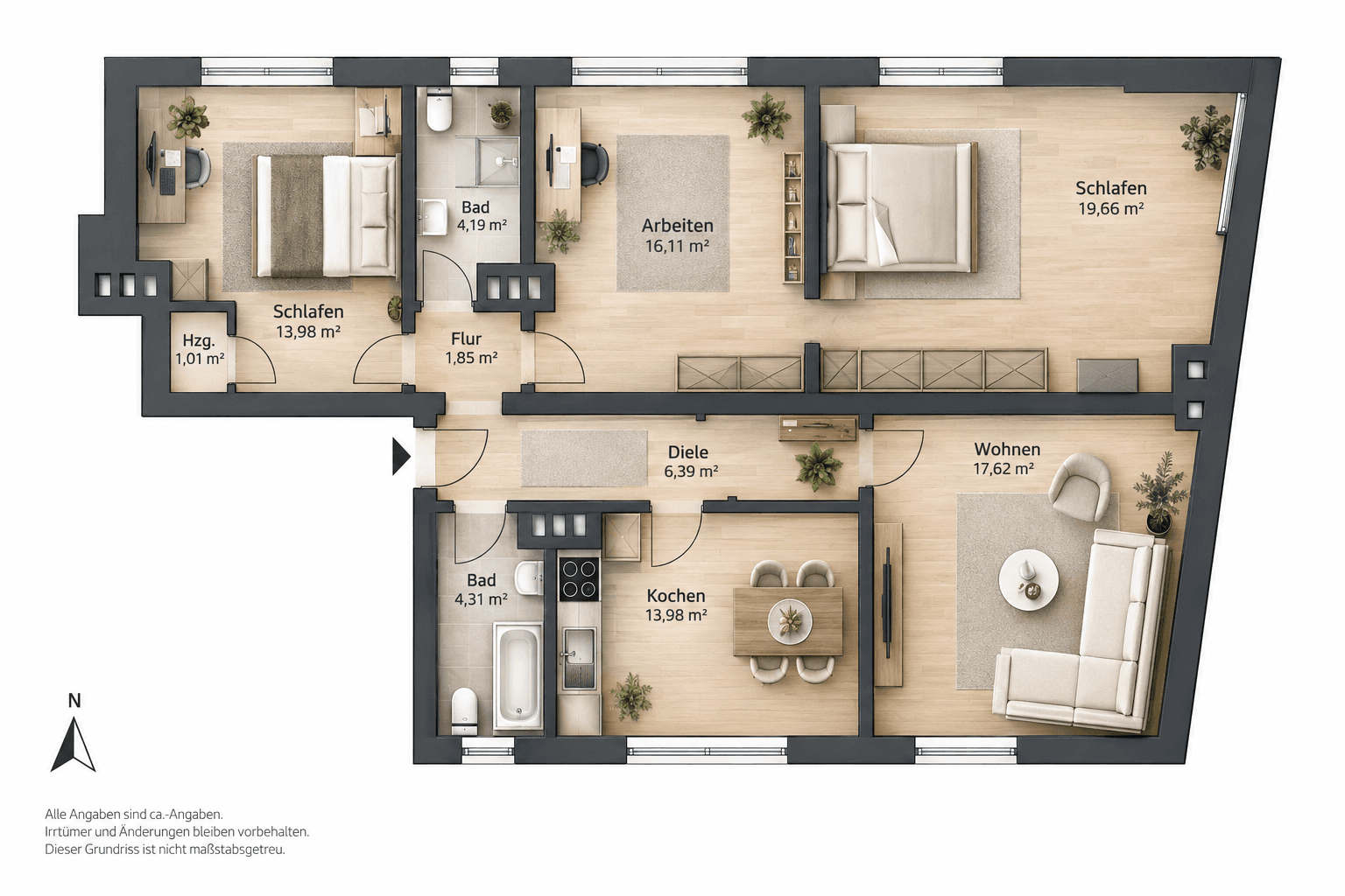 Prodej bytu 4+1 97 m², Bochum, Severní Porýní-Vestfálsko Prodej bytu 4+1 97 m², Bochum, Severní Porýní-Vestfálsko