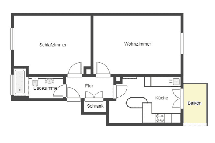 Pronájem bytu 2+1 54 m², Friedrich-Ebert-Str. 55, Mannheim, Bádensko-Württembersko Pronájem bytu 2+1 54 m², Friedrich-Ebert-Str. 55, Mannheim, Bádensko-Württembersko