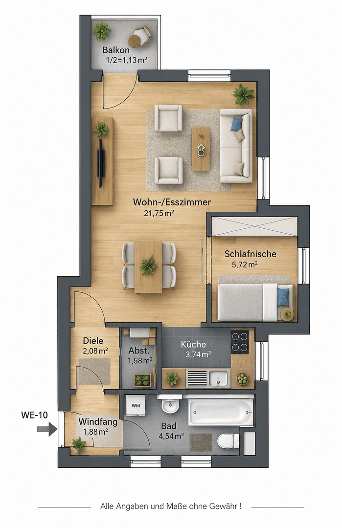 Prodej bytu 1+kk 42 m², Fohlenweide 10, Leegebruch, Braniborsko Prodej bytu 1+kk 42 m², Fohlenweide 10, Leegebruch, Braniborsko