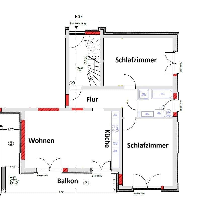 Pronájem bytu 3+kk 100 m², Brigachtal, Bádensko-Württembersko Pronájem bytu 3+kk 100 m², Brigachtal, Bádensko-Württembersko