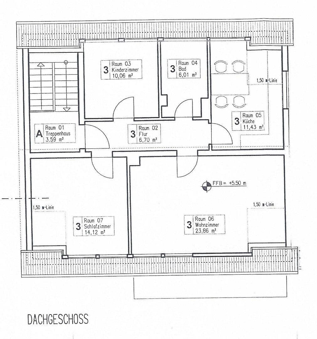 Pronájem bytu 3+1 73 m², Wiesenstraße 12, Eltville am Rhein, Hessen Pronájem bytu 3+1 73 m², Wiesenstraße 12, Eltville am Rhein, Hessen