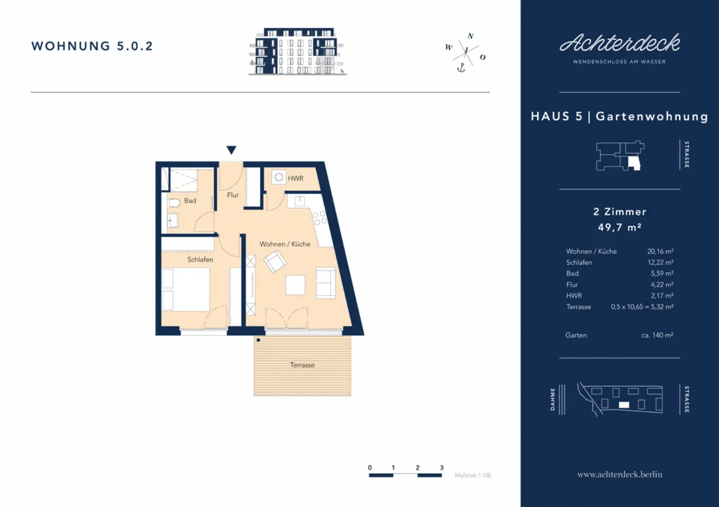 Pronájem bytu 2+1 50 m², Wendenschloßstraße 332-B, Berlin, Berlín Pronájem bytu 2+1 50 m², Wendenschloßstraße 332-B, Berlin, Berlín