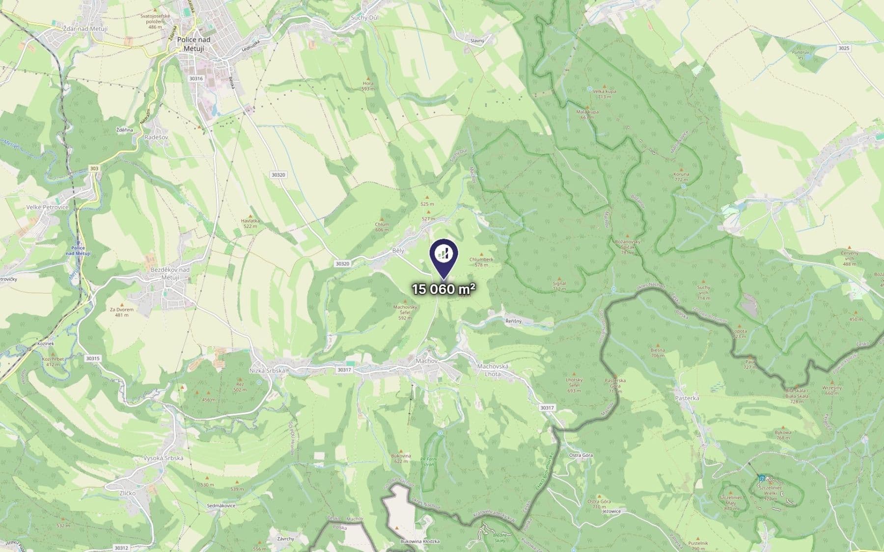 Prodej pozemku 15.060 m², Machov, Královéhradecký kraj Prodej pozemku 15.060 m², Machov, Královéhradecký kraj