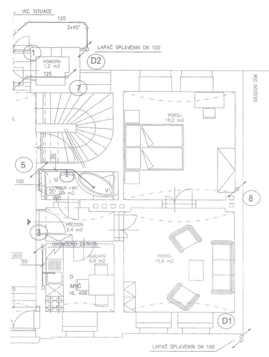 Pronájem bytu 2+1 46 m², Roháčova, Praha, Praha Pronájem bytu 2+1 46 m², Roháčova, Praha, Praha