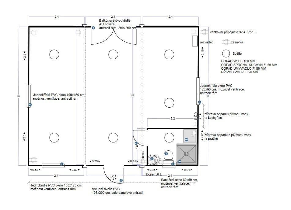 Prodej domu 52 m², pozemek 535 m², Nohavice, Přezletice, Středočeský kraj Prodej domu 52 m², pozemek 535 m², Nohavice, Přezletice, Středočeský kraj