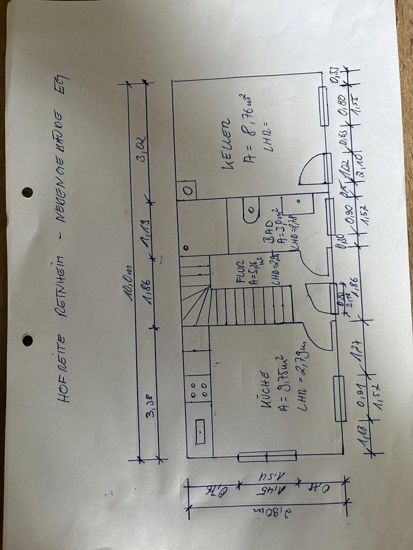 Pronájem bytu 2+1 56 m², Grabenstrasse 3, Reinheim, Hessen Pronájem bytu 2+1 56 m², Grabenstrasse 3, Reinheim, Hessen