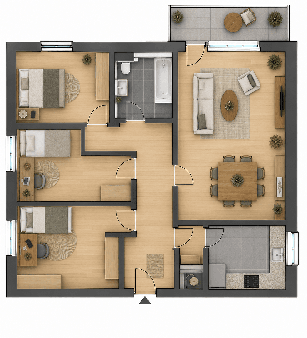 Prodej bytu 4+1 75 m², Frankfurt Nieder-Eschbach, Hessen Prodej bytu 4+1 75 m², Frankfurt Nieder-Eschbach, Hessen