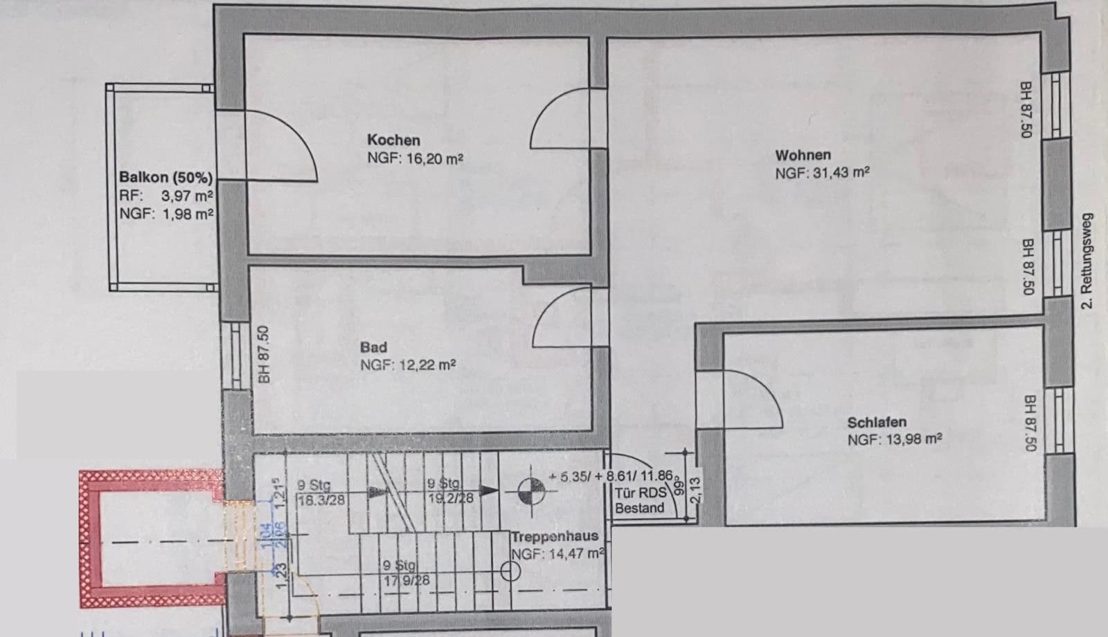 Pronájem bytu 2+1 73 m², Halle, Sasko-Anhaltsko Pronájem bytu 2+1 73 m², Halle, Sasko-Anhaltsko
