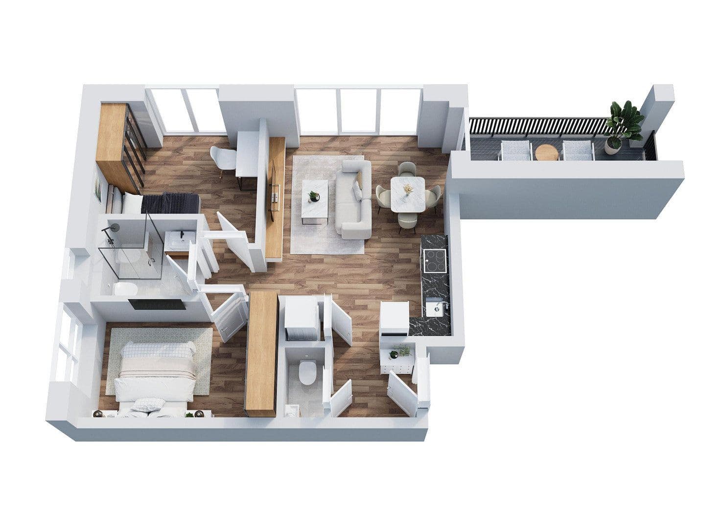 Prodej bytu 3+1 58 m², Zeilheck 10, Aßlar, Hessen Prodej bytu 3+1 58 m², Zeilheck 10, Aßlar, Hessen