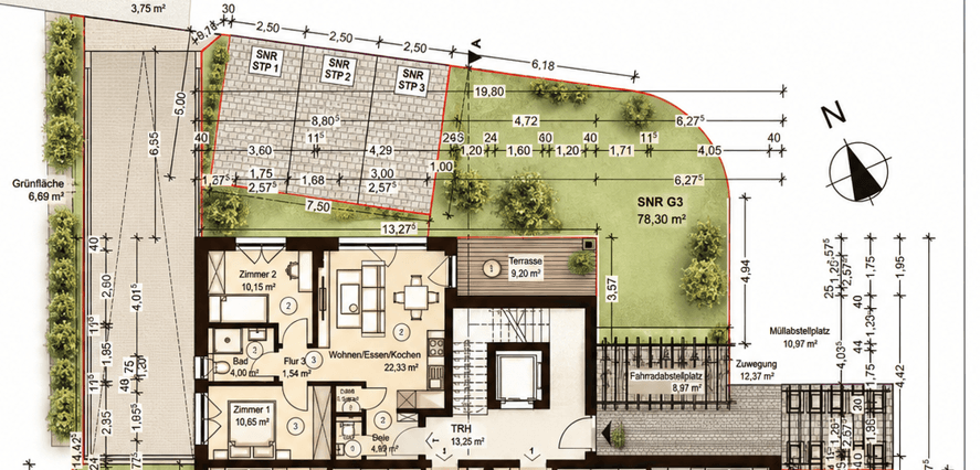 Prodej bytu 3+1 58 m², Zeilheck 10, Aßlar, Hessen Prodej bytu 3+1 58 m², Zeilheck 10, Aßlar, Hessen