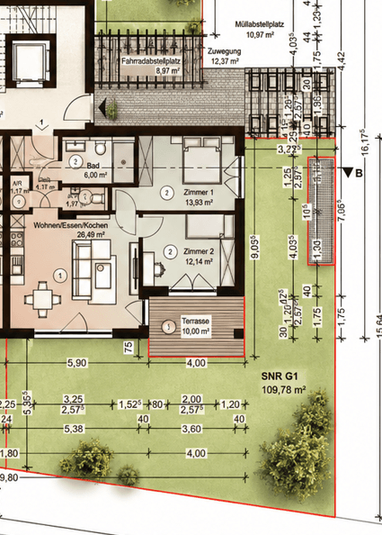 Prodej bytu 3+1 71 m², Zeilheck 10, Aßlar, Hessen Prodej bytu 3+1 71 m², Zeilheck 10, Aßlar, Hessen