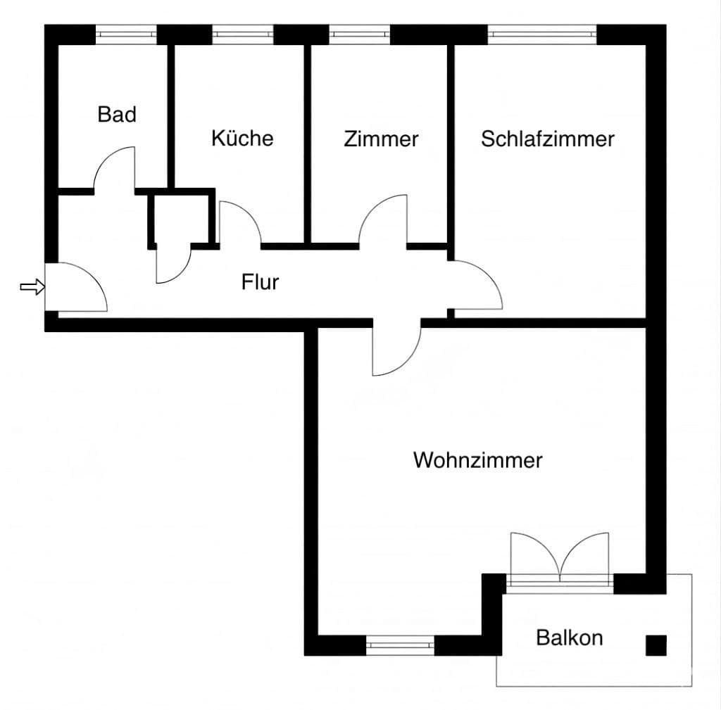 Prodej bytu 3+1 84 m², Weyhe, Dolní Sasko Prodej bytu 3+1 84 m², Weyhe, Dolní Sasko