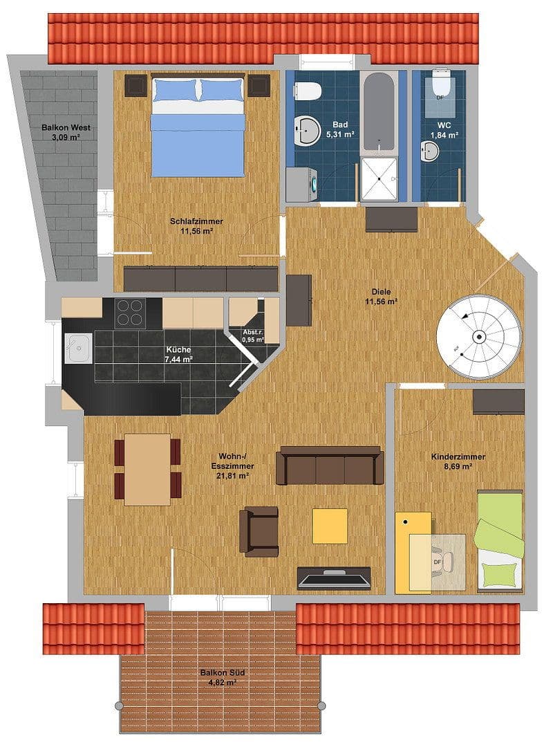 Prodej bytu 3+kk 95 m², Hermann-Hesse-Straße 36, Nufringen, Bádensko-Württembersko Prodej bytu 3+kk 95 m², Hermann-Hesse-Straße 36, Nufringen, Bádensko-Württembersko