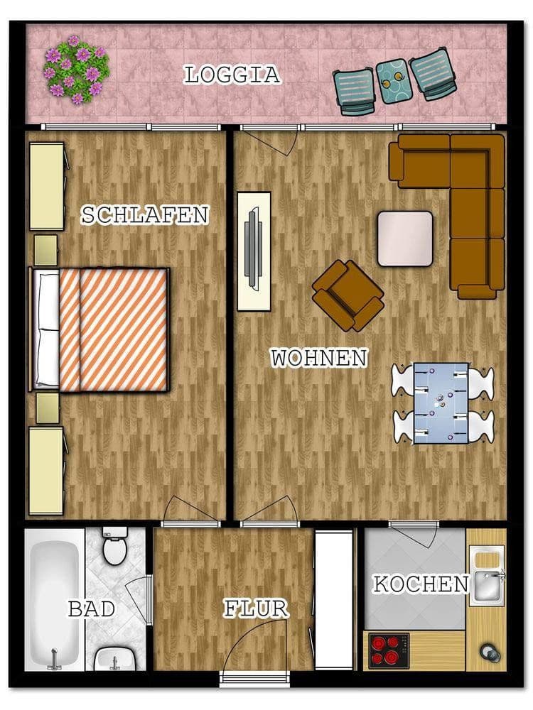 Pronájem bytu 2+1 52 m², Diekseepromenade 2, Malente, Šlesvicko-Holštýnsko Pronájem bytu 2+1 52 m², Diekseepromenade 2, Malente, Šlesvicko-Holštýnsko