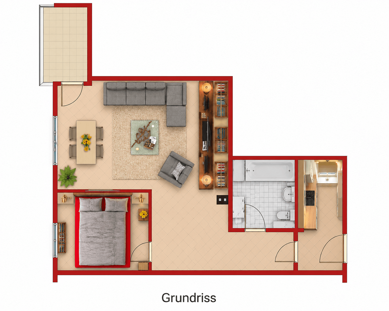 Pronájem bytu 2+1 48 m², Pinneberg, Šlesvicko-Holštýnsko Pronájem bytu 2+1 48 m², Pinneberg, Šlesvicko-Holštýnsko