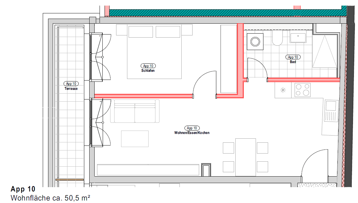 Pronájem bytu 2+1 51 m², Erlangen, Bavorsko Pronájem bytu 2+1 51 m², Erlangen, Bavorsko