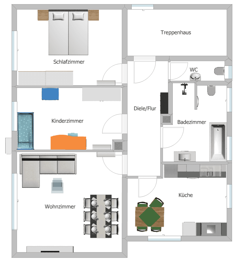 Pronájem bytu 3+1 89 m², Efeustr. 10, Karlsruhe, Bádensko-Württembersko Pronájem bytu 3+1 89 m², Efeustr. 10, Karlsruhe, Bádensko-Württembersko