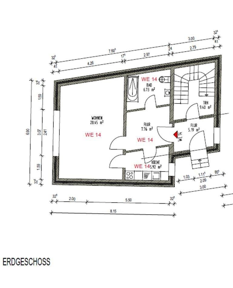 Prodej bytu 1+kk 49 m², Hirtenstraße 14, Greifswald, Mecklenburg-Vorpommern Prodej bytu 1+kk 49 m², Hirtenstraße 14, Greifswald, Mecklenburg-Vorpommern