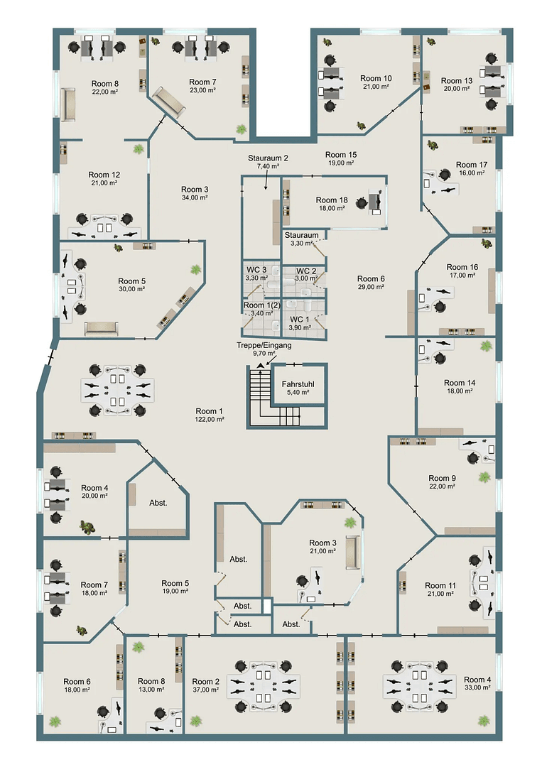 Pronájem kanceláře 632 m², Braunschweig, Dolní Sasko Pronájem kanceláře 632 m², Braunschweig, Dolní Sasko