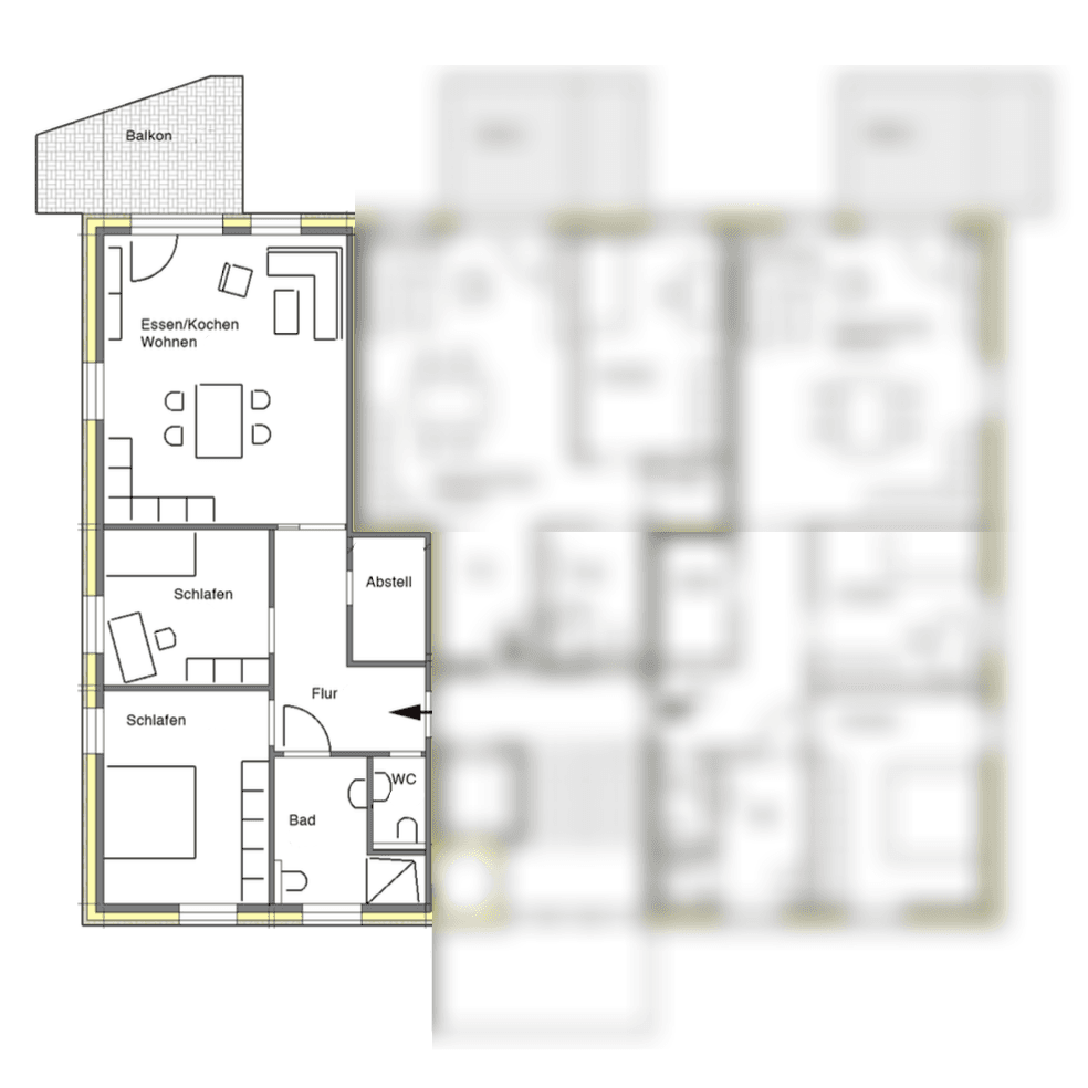Pronájem bytu 3+1 93 m², Porta Westfalica, Severní Porýní-Vestfálsko Pronájem bytu 3+1 93 m², Porta Westfalica, Severní Porýní-Vestfálsko