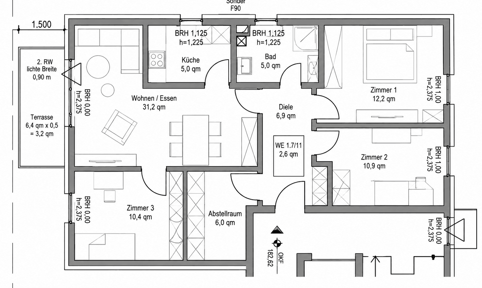 Prodej bytu 5+1 81 m², Würselen, Severní Porýní-Vestfálsko Prodej bytu 5+1 81 m², Würselen, Severní Porýní-Vestfálsko