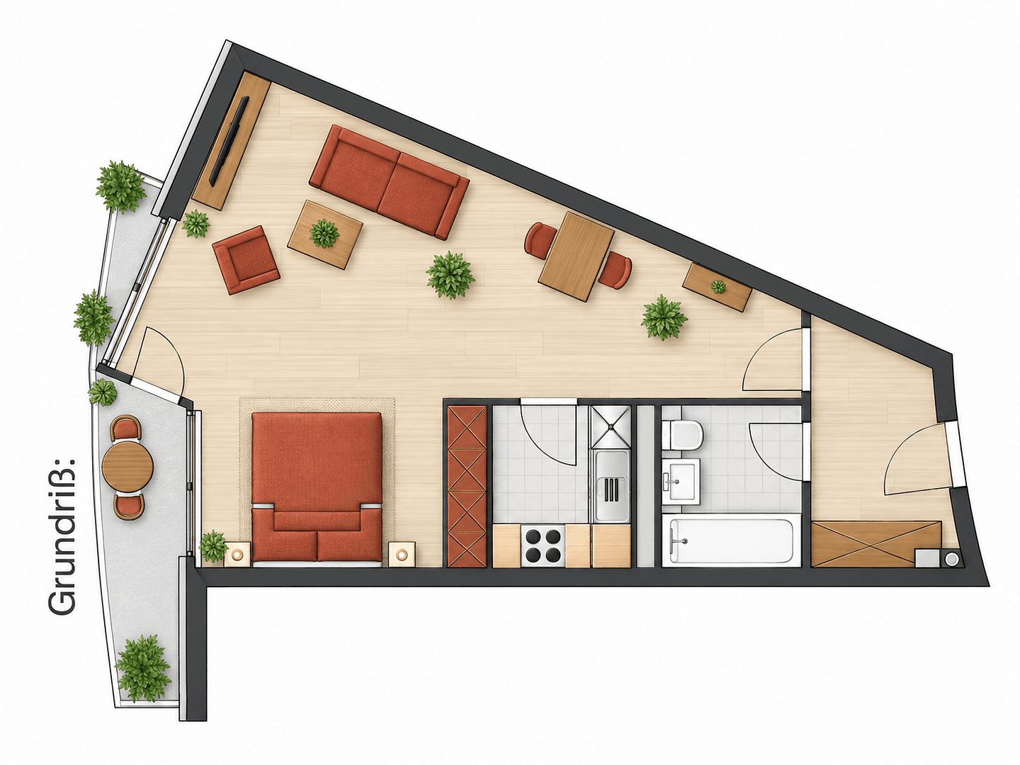 Prodej bytu 1+1 46 m², Dircksenstraße 44, Berlin, Berlín Prodej bytu 1+1 46 m², Dircksenstraße 44, Berlin, Berlín