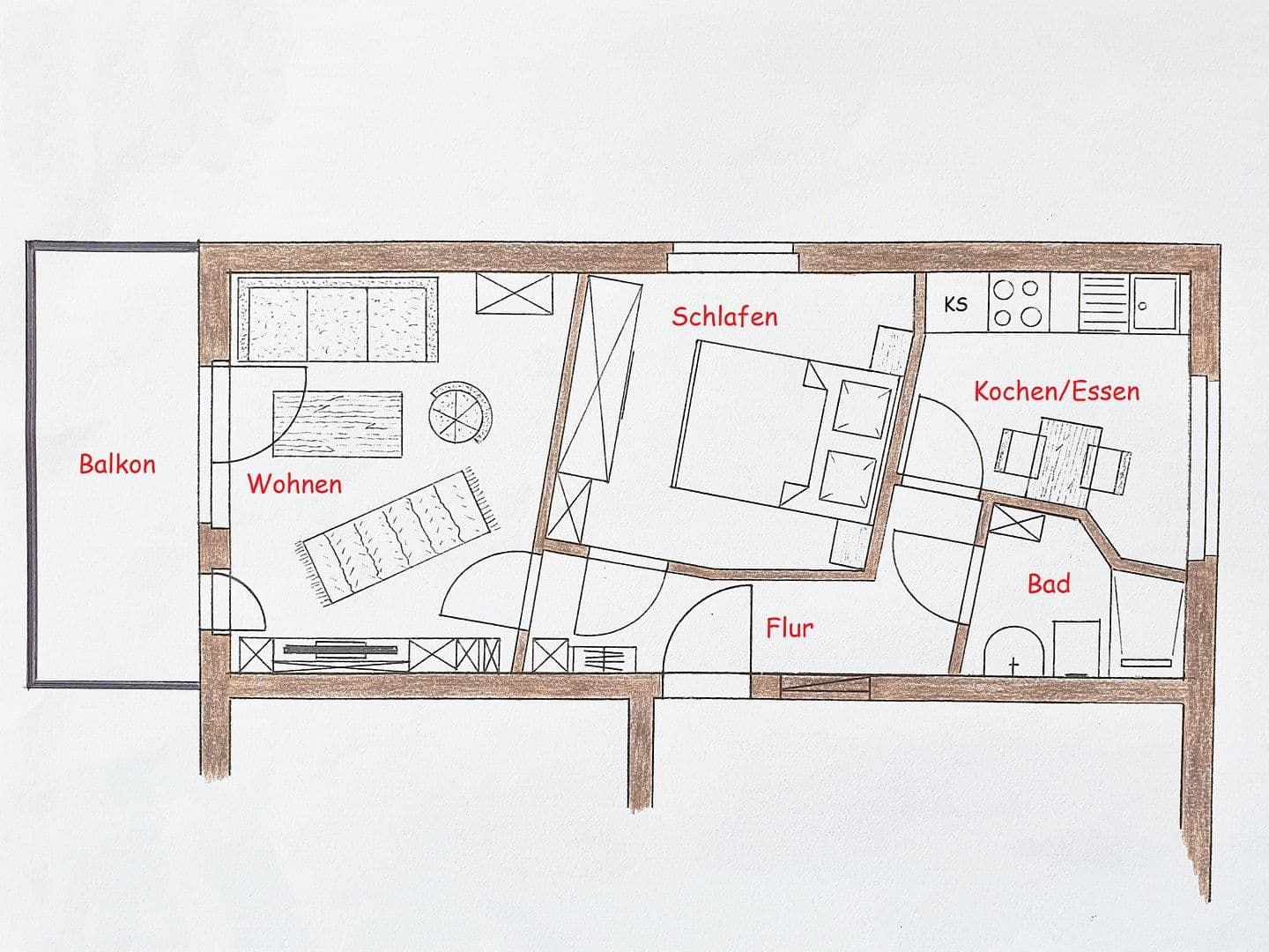 Pronájem bytu 2+1 43 m², Hohenhameln, Dolní Sasko Pronájem bytu 2+1 43 m², Hohenhameln, Dolní Sasko