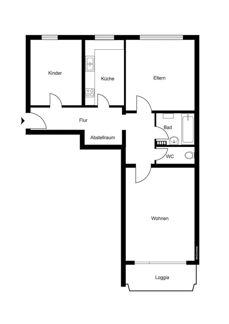 Prodej bytu 3+1 83 m², München, Bavorsko Prodej bytu 3+1 83 m², München, Bavorsko