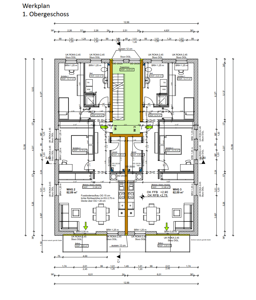 Pronájem bytu 3+1 82 m², Im Bangert 6a, Argenthal, Porýní-Falc Pronájem bytu 3+1 82 m², Im Bangert 6a, Argenthal, Porýní-Falc