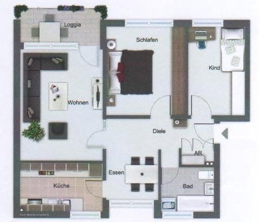 Prodej bytu 3+kk 76 m², Schäffleweg 9A, Dortmund, Severní Porýní-Vestfálsko Prodej bytu 3+kk 76 m², Schäffleweg 9A, Dortmund, Severní Porýní-Vestfálsko