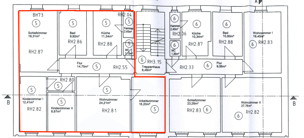 Pronájem bytu 5+1 127 m², Hans-Heinen_Straße 45, Dessau-Roßlau, Sasko-Anhaltsko Pronájem bytu 5+1 127 m², Hans-Heinen_Straße 45, Dessau-Roßlau, Sasko-Anhaltsko