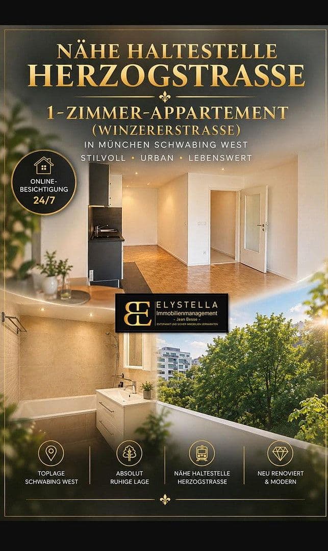 Prodej bytu 1+1 38 m², München, Bavorsko Prodej bytu 1+1 38 m², München, Bavorsko
