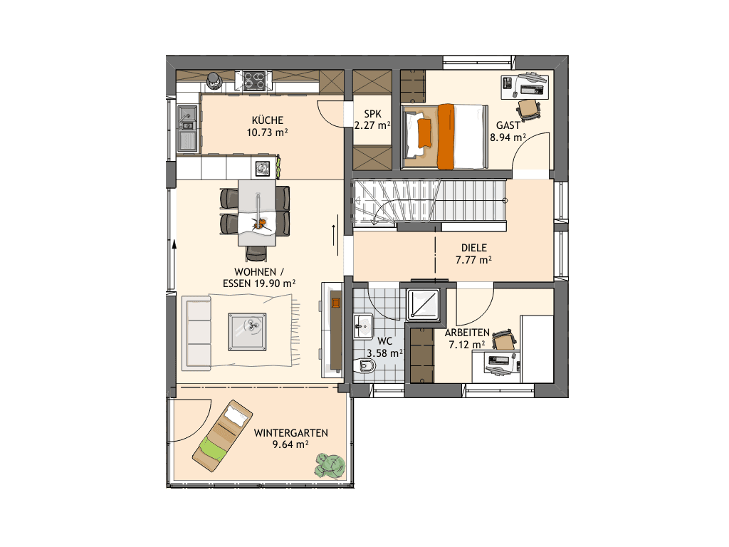 Prodej domu 130 m², pozemek 694 m², Hauptstraße 13b, Börsborn, Porýní-Falc Prodej domu 130 m², pozemek 694 m², Hauptstraße 13b, Börsborn, Porýní-Falc