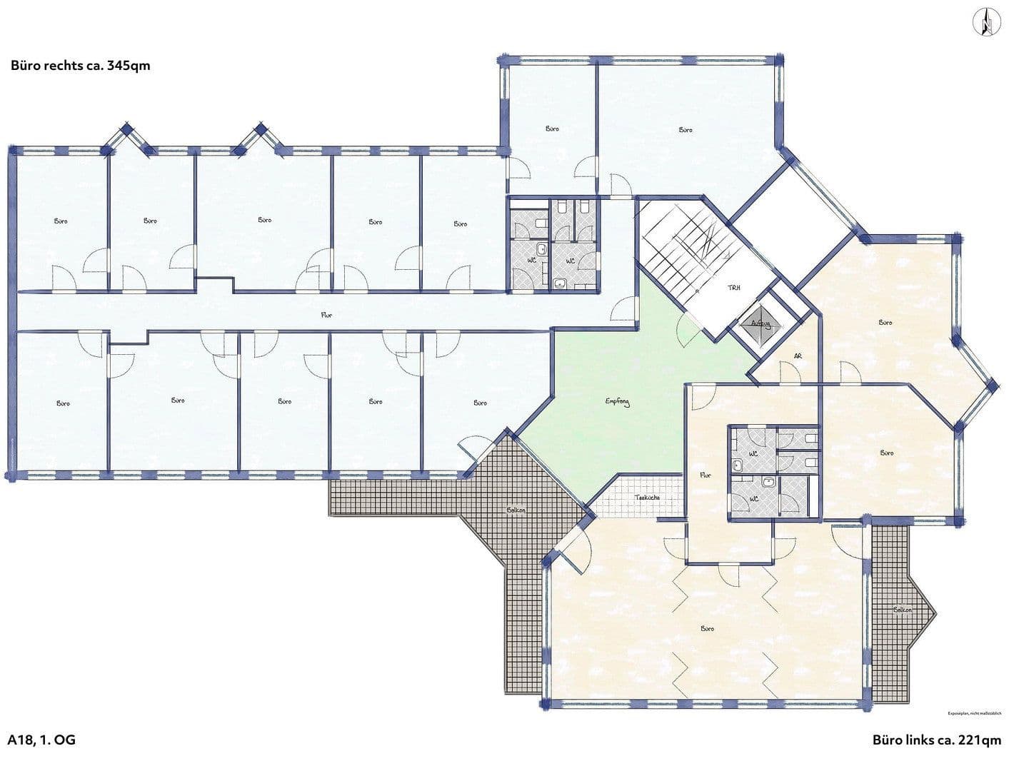 Pronájem kanceláře 566 m², Andernacher Straße 18, Nürnberg, Bavorsko Pronájem kanceláře 566 m², Andernacher Straße 18, Nürnberg, Bavorsko