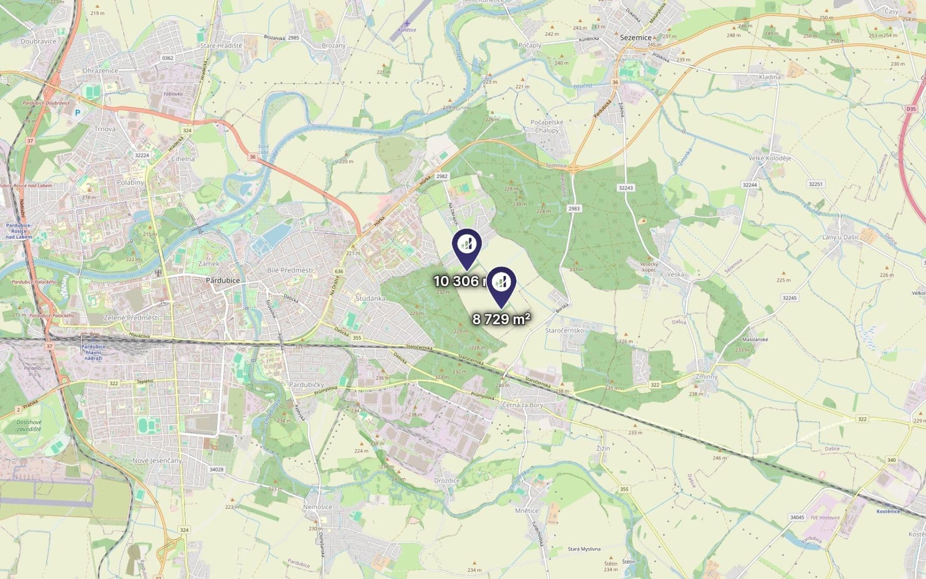 Prodej pozemku 9.518 m², Spojil, Pardubický kraj Prodej pozemku 9.518 m², Spojil, Pardubický kraj