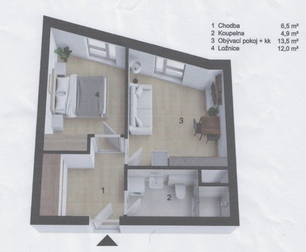 Pronájem bytu 2+kk 38 m², U Štěpánků, Hořovice, Středočeský kraj Pronájem bytu 2+kk 38 m², U Štěpánků, Hořovice, Středočeský kraj