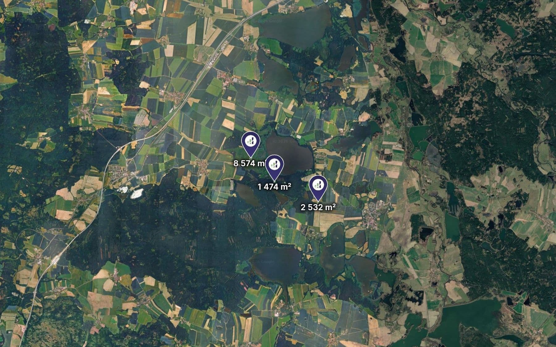 Prodej pozemku 1.258 m², Záblatí, Jihočeský kraj Prodej pozemku 1.258 m², Záblatí, Jihočeský kraj