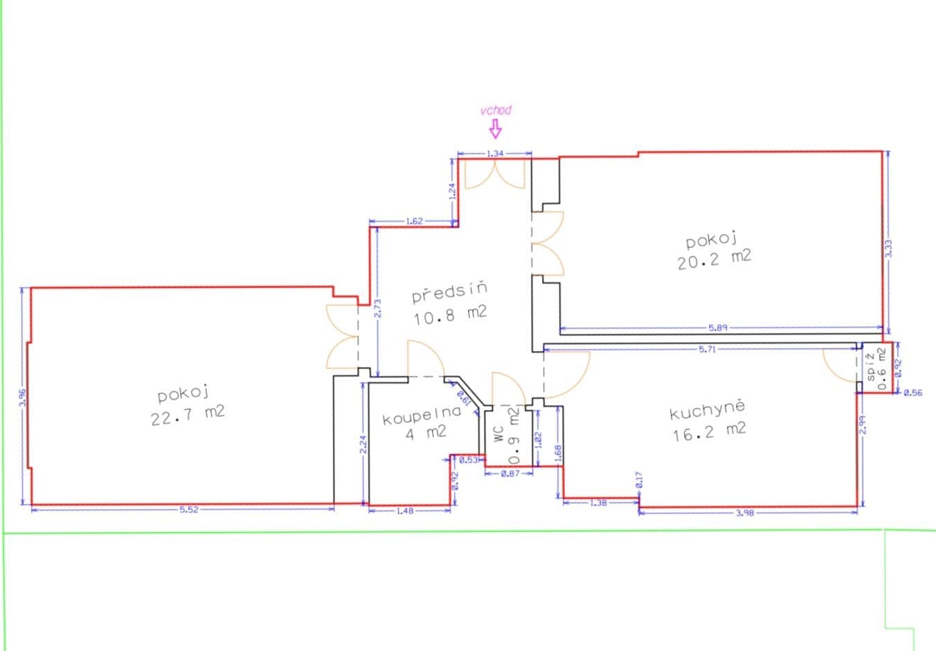 Prodej bytu 2+1 80 m², Chodská, Praha, Praha Prodej bytu 2+1 80 m², Chodská, Praha, Praha