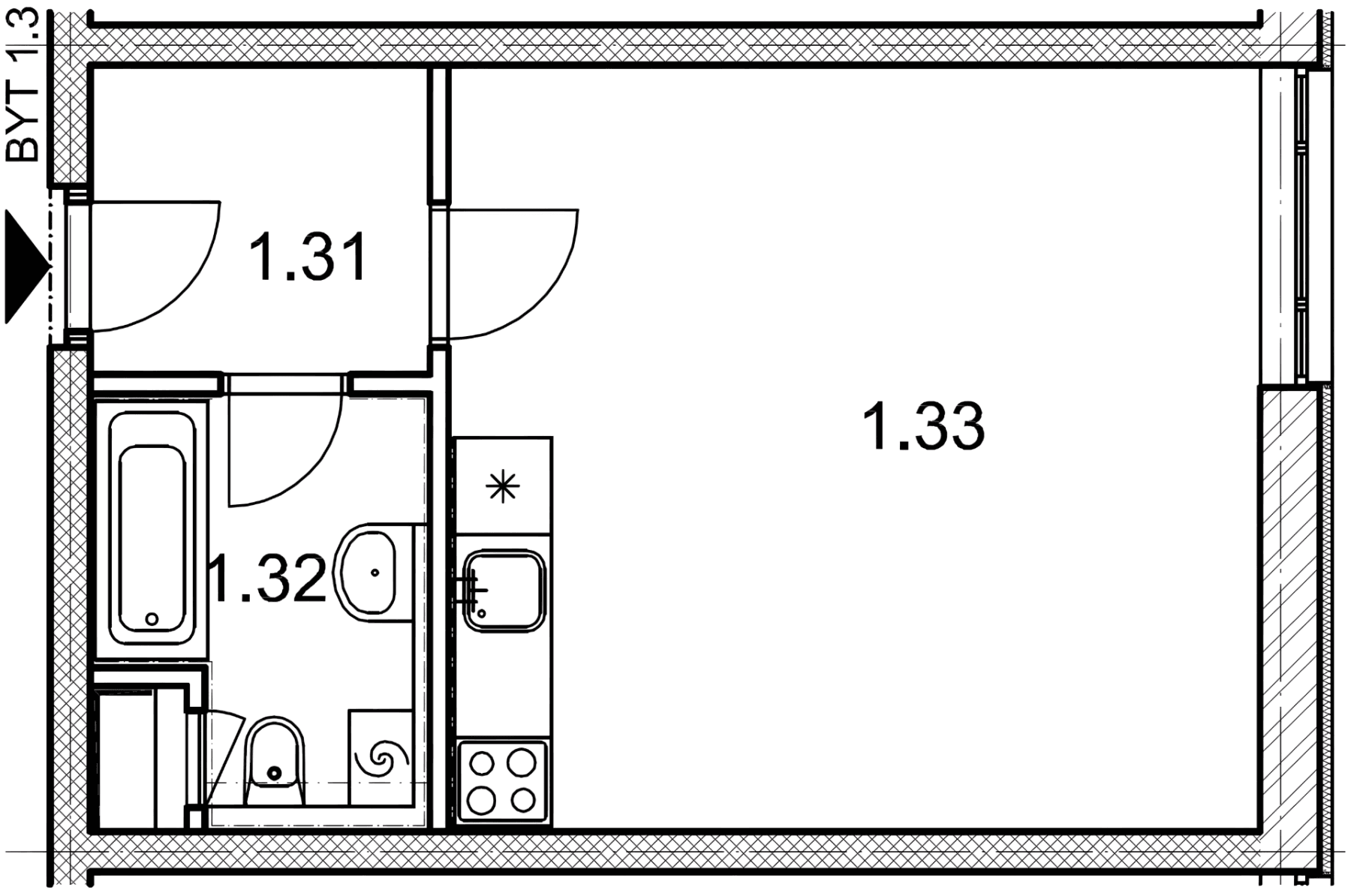Prodej bytu 1+kk 34 m², Jaroslava Holečka, Kladno, Středočeský kraj Prodej bytu 1+kk 34 m², Jaroslava Holečka, Kladno, Středočeský kraj