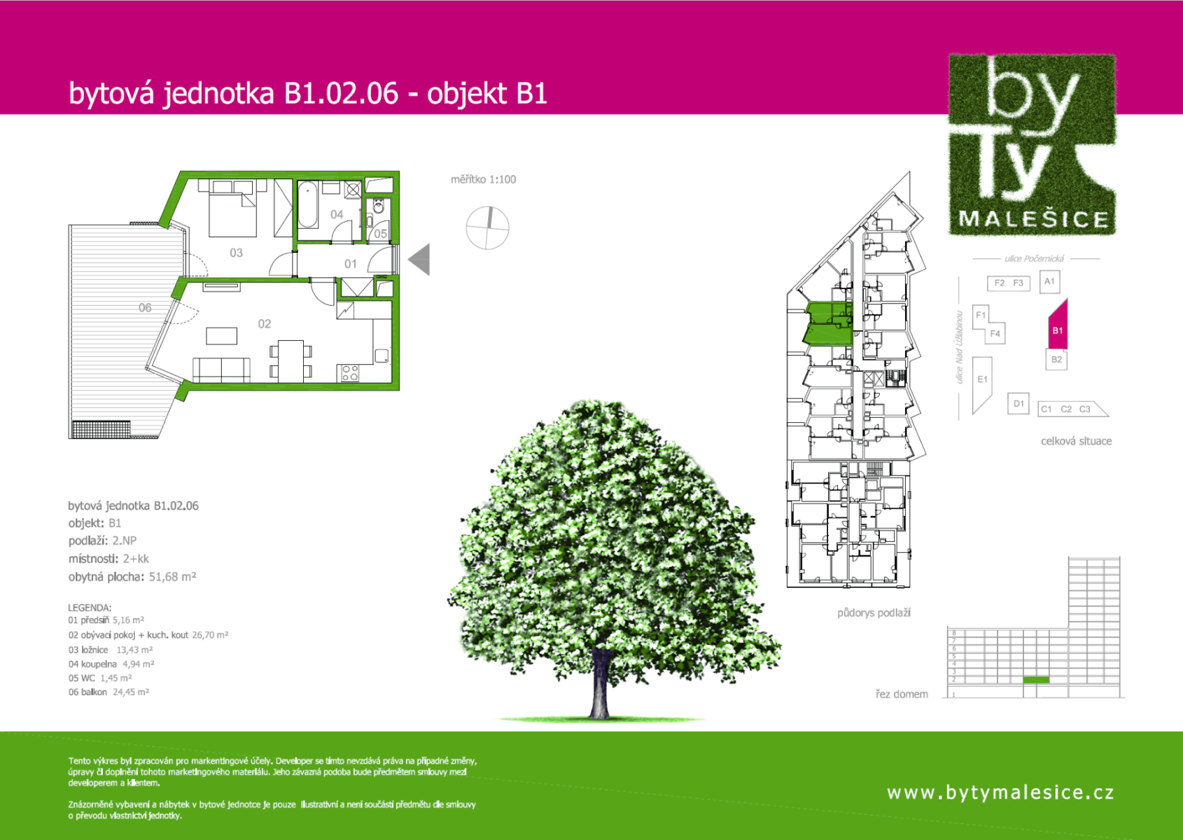 Prodej bytu 2+kk 52 m², Počernická, Praha, Praha Prodej bytu 2+kk 52 m², Počernická, Praha, Praha