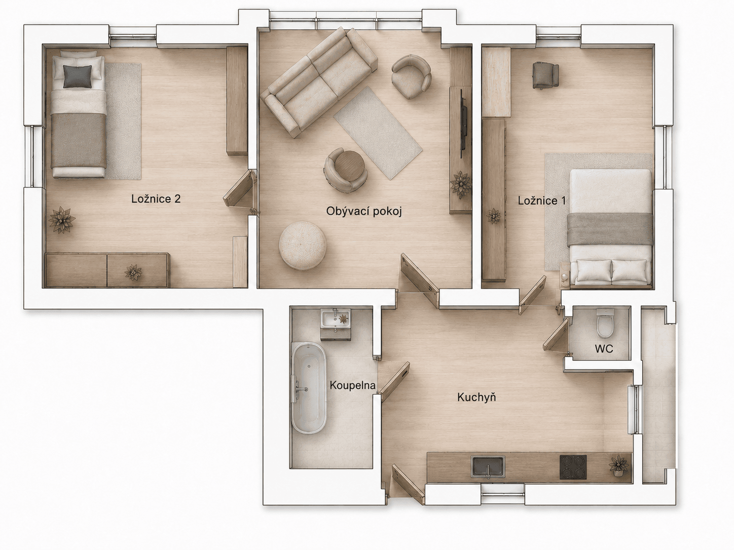 Pronájem bytu 3+1 74 m², V Holešovičkách, Praha, Praha Pronájem bytu 3+1 74 m², V Holešovičkách, Praha, Praha
